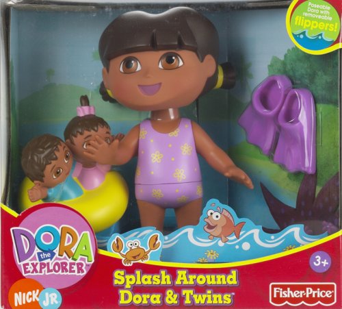 Childrens Toyshop  Third Party New : Splash Around Dora and Twins