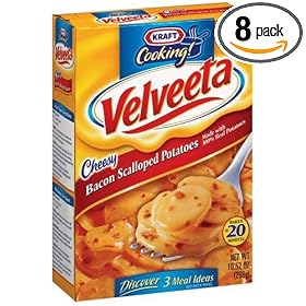 Velveeta, Cheesy Bacon Scalloped Potatoes, 10.52-Ounce Boxes (Pack of 8)