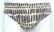 Nylon/Spandex Swimwear Bikini Brief with Inside Drawstring Seamless Front in Giraffe Print Sizes SM-XXL