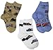Jefferies Socks Boys 2-7 Transportation Triple Treat Socks 3 Pair Pack