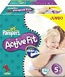 Pampers Active Fit Windeln Gr.5 Junior 11-25 kg Jumbo, 2er Pack (2 x 62 Stück)