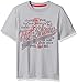 New Balance Boys' Big Short Sleeve Athletic Graphic T-Shirt, Light Grey Heather, 14-16