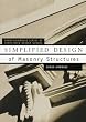 Simplified Design of Masonry Structures (Parker/Ambrose Series of Simplified Design Guides)