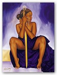 Omega Sweetheart - Omega Psi Phi by Gerald Ivey 12"x16" Art Print Poster