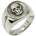 Skull Signet - Sterling Silver Ring