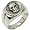 Skull Signet - Sterling Silver Ring Size 6