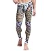 ZIHAN Men's Printing Slim Fit Leggings Tight Pants