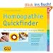 Quickfinder  Hom�opathie: Der schnellste Weg zum richtigen Mittel (GU Quickfinder)