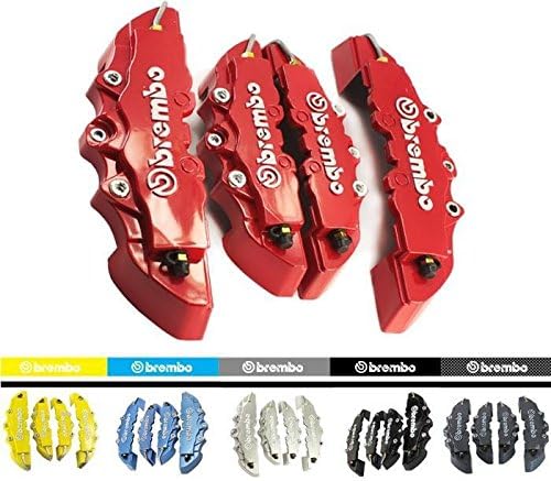 4pcs/set ABS 3D Front+ Rear Disc Brake Caliper Cover With Brembo Universal Kit Red/black/yellow/blue
