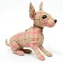 Fuzzy Nation Plaidberry Chihuahua Puppy Handbag- Fuzzy Coutour Edition