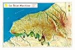 Carte en relief : Seine-Maritime
