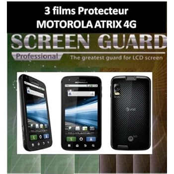 3 Film Protection Ecran Motorola Atrix 4G [Appareils électroniques]