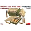 1/35 Soviet 57mm & 76mm Shells & Ammo Boxes