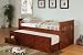 Day Bed with Trundle Mission Style in Cherry Finish