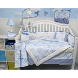 French Blue Toile Baby Crib Nursery Bedding SET... by SoHo Designs