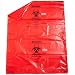 Bel-Art 131643848 Polypropylene Red Biohazard Waste Disposal Bag, 40-55 Gallon Capacity, 38" Width x 48" Height x 1.5 mil Thick (Box of 100)