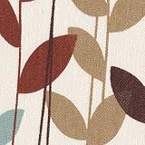 Latte Fabric by the Yard: Leaf Print Glenna Jean