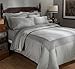 Amazon Brand – Pinzon 400-Thread-Count Pleated Hem Egyptian Cotton Sheet Set - King, Sterling