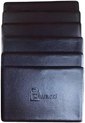 Credit Card Protector for Identity Theft Protection from IDward,6 Rfid Blocking Sleeves offer Security for Contactless Cards!Travel Case,Elegant Design fits in Wallet! Protect your Money and Identity!