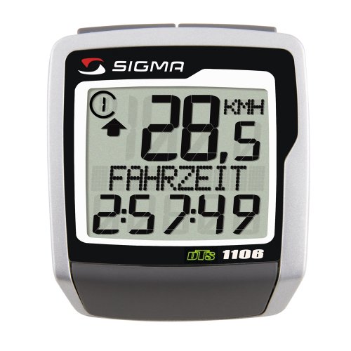 SIGMA SPORT Bike Computer BC 1106 DTS kabellos