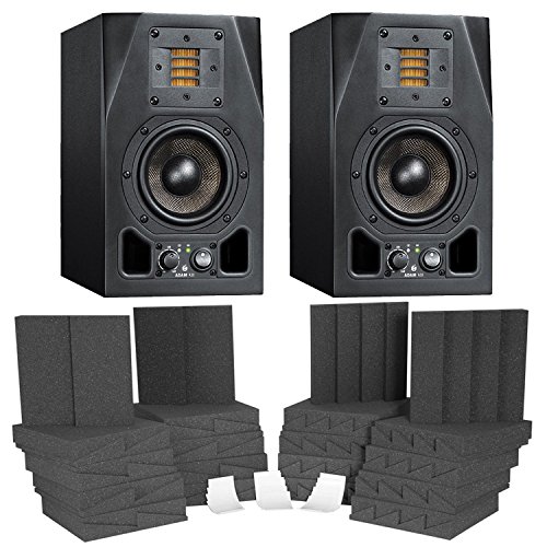 Adam Monitors A3X Pair w/ Auralex D36 DST Acoustic Room Treatment Kit