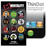 ThinDot Home Button Decals for iPhone, iPad and iPod Touch "Mentality Skateboards" ~ TruePower