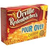 Orville Redenbacher's Gourmet Microwavable Popcorn, Pour Over Cheddar, 4-Count Boxes (Pack of 6)