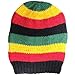 Asian Idyllica Handmade Crochet Knit Beanie One Size Multicoloured Rasta 102