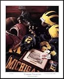 Michigan Wolverines - Timeless Tradition - Plaque Mounted & Laminated Print