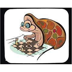 Mauspad mit der Grafik: Schach, Schildkr�te, spielen, Spiel, Tier, Sport
