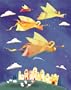 Trumpeting Angels (Holiday Cards)