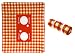 Present Time Fleece rug Picnic red