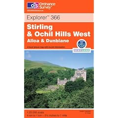 Ordnance Survey Explorer Map 366 Stirling & Ochil Hills West, Alloa & Dunblane