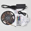 16.4 Ft RGB Color Changing Kit with LED Flexible Strip, Controller + Remote and 12 Volt 4 Amp Power Supply By Ledwholesalers, 2034rgb Kit