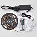 LEDwholesalers 16.4ft RGB Color Changing Kit with LED Flexible Strip, Controller with 44-button Remote and Power Supply, 2034RGB+3315+3215