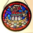 Noah's Ark Detail From Lincoln Cathedral in Stained Glass
