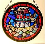 Noah's Ark Detail From Lincoln Cathedral in Stained Glass