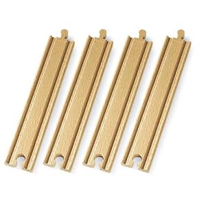 BRIO 33341 Wooden Railway System: Long Straight Tracks by 