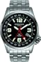 Torgoen Swiss Men's T05201 Dual-Time Zone Stainless Steel Watch