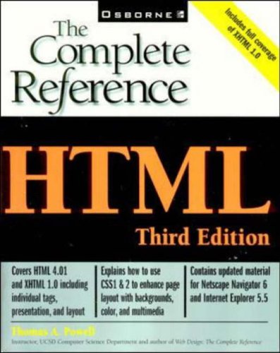 HTML: The Complete Reference by Thomas Powell
