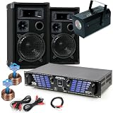 Produkt-Bild: Party Musikanlage PA Lautsprecher 1200W Verst&auml;rker Discostrahler DJ-718