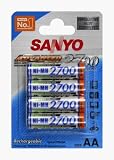 Sanyo - Energie Accus - Lot de 4 accus rechargeables - Format AA Mignon (LR06) - NiMh - 2700 mAh - 1.2V