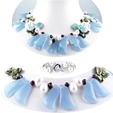AugustinaJewelry Double Strand Necklace made of Freshwater Cultured Pearls and Natural Stones *** AugustinaJewelry Special Design !