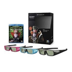Sony 3D Accessory Kit with Alice in Wonderdland Blu-ray 3D Movie Sony 3D Accessory Kit with Alice in Wonderdland Blu-ray 3D Movie