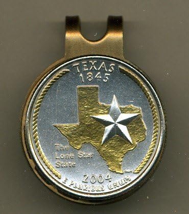 Gorgeous 2-toned 24k Gold on Sterling Silver Nevada State Quarter Ball Marker