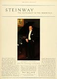 1926 Ad Mischa Levitzki Steinway Piano Musical Instrument Antiques Pianist Music - Original Print Ad