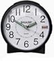 Sharp SPC830A Quartz Backlight Analog Alarm Clock (Black/White)