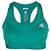 adidas Women's Performance Techfit Molded Cup Bra, Equipment Green/Silver Logo, X-Large