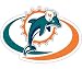 Miami Dolphins Car Magnet Decal (12 -inch)