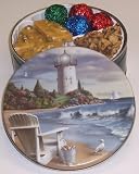 Scott's Cakes Walnut Lovers Combo in a Lighthouse Tin